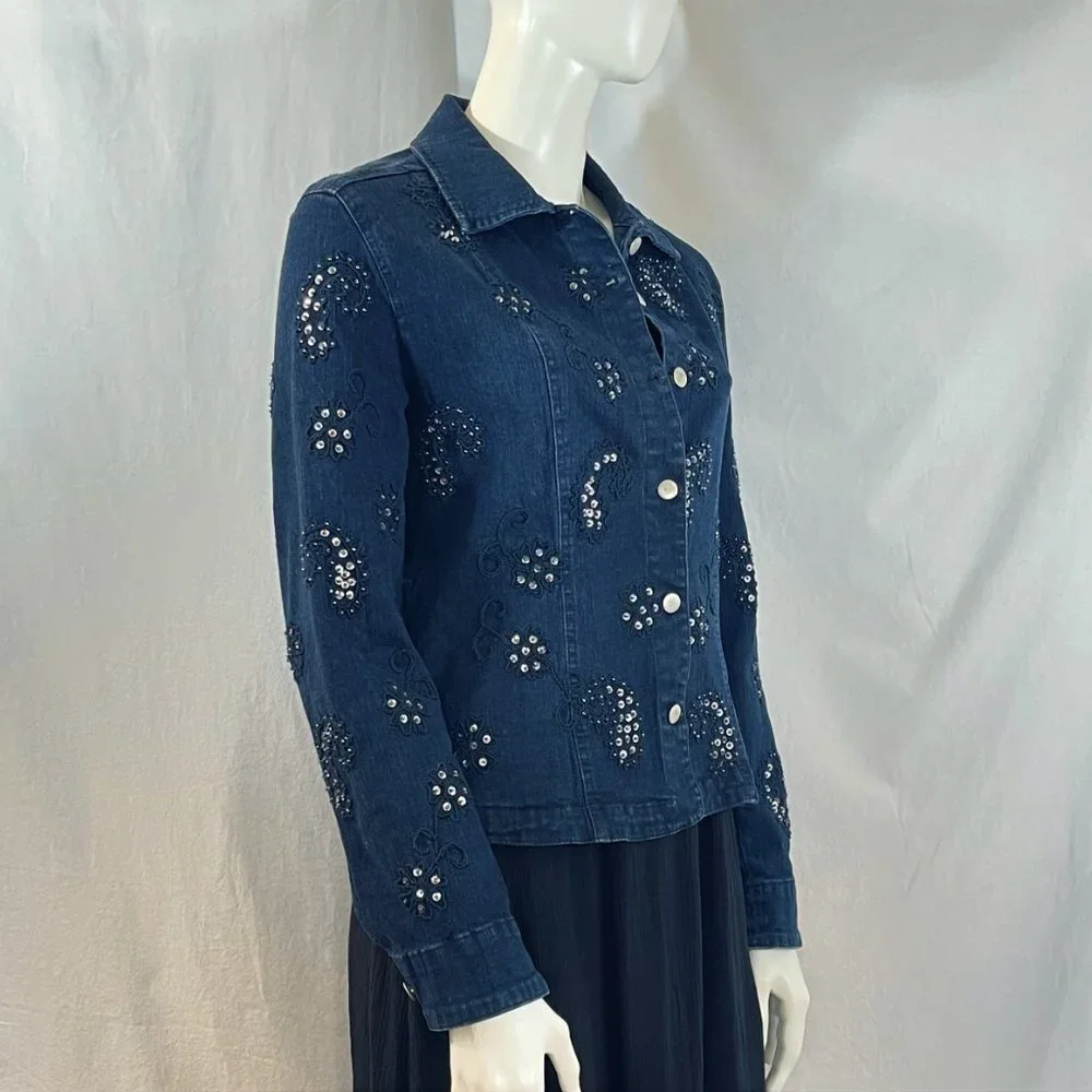 Embellished Denim Jacket | Flashback - Picture 6 of 8